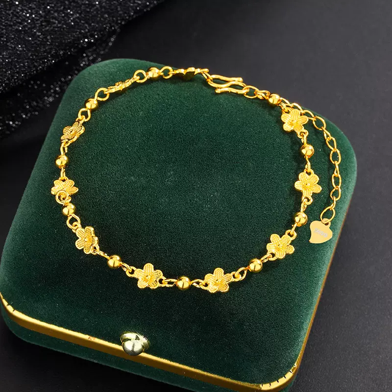 S999足银星辰花海手链女轻奢高级感转运珠手饰送闺蜜女友生日礼物