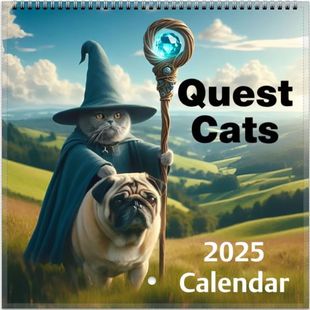Amazon Weird Medieval Quest Cats Calendar2025 Medieval Quest Cat Calendar
