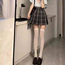 性感薄款JK丝袜透明大腿袜女透气百搭中筒袜显瘦美腿黑色过膝袜子