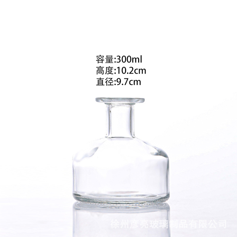 300m Gaobo l 편평한 입 큰 바닥-투명한 베어 병; 투명한