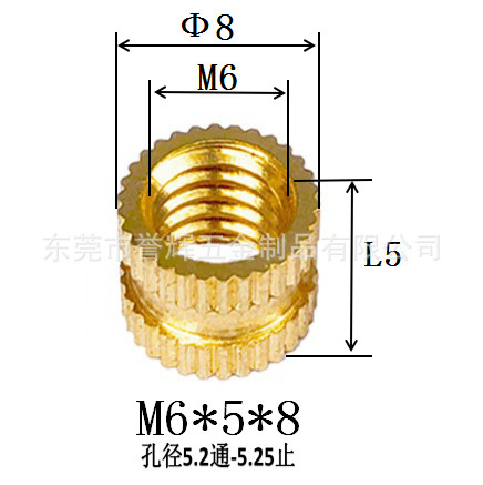 Injection-plastic copper nut m3 rolling copper nuts embedded copper…