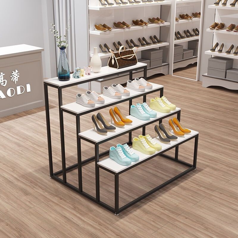 Specialized Island Display Stand for Shopping Malls, Used for Displaying Shoes and Bags, Rectangular Shoe Rack Specialized Island Display Stand for Shopping Malls, Used for Displaying Shoes and Bags, Rectangular Shoe Rack