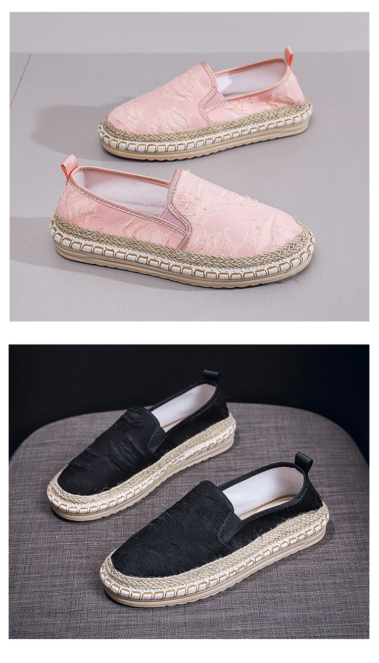 Kentti Espadrilles Plates Toile Décontractées - Confort Respirant Fait Main, Idéales Été Plage Et Quotidien Homme Femme