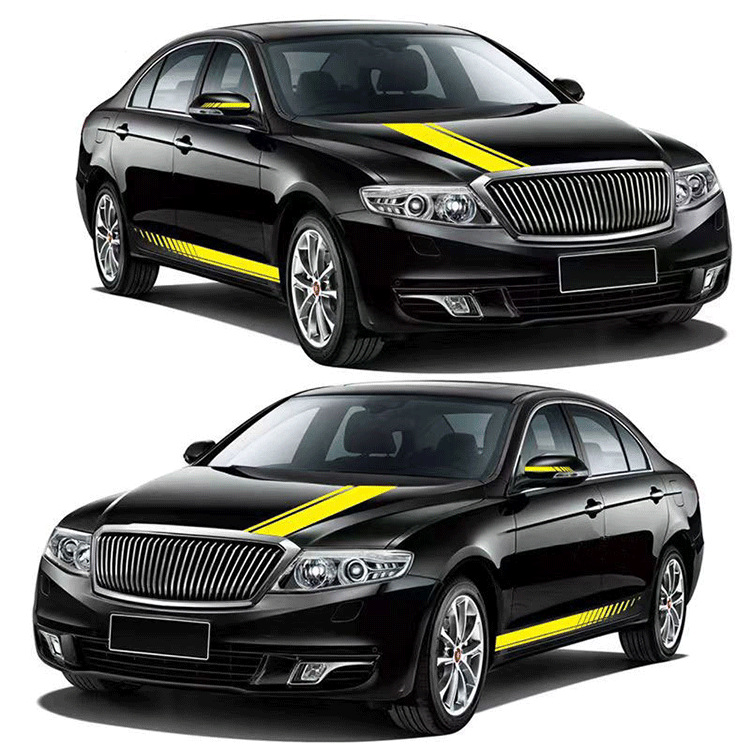 Car Hood Decals, Modification Stickers, Universal Car Door Strip Scratch Cover Stickers, Fuel Tank Cap Stickers