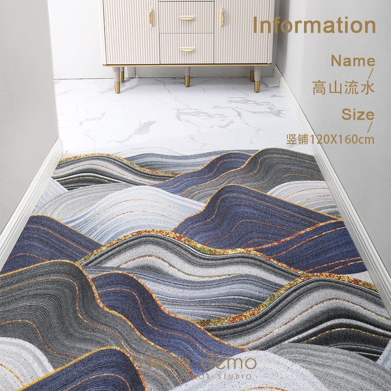 Mountain flowing water vertical paving