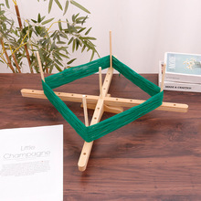 跨境木质绕线架家用木制手工纱线线球架手工转架纺线架毛线定型架