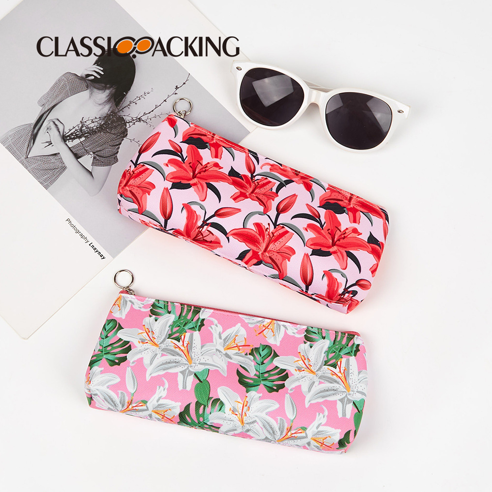 2022 nuevo popular pequeño bolso de lápiz floral bolsa de almacenamiento multifuncional Caja de lápiz simple estilo ins bolsa de papelería japonesa