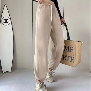 One-Piece Wholesale Drop-Shipping Leggings Sports Pants for Women in Winter, Loose and Thickened Casual Sweatpants, Popular Windproof Pants