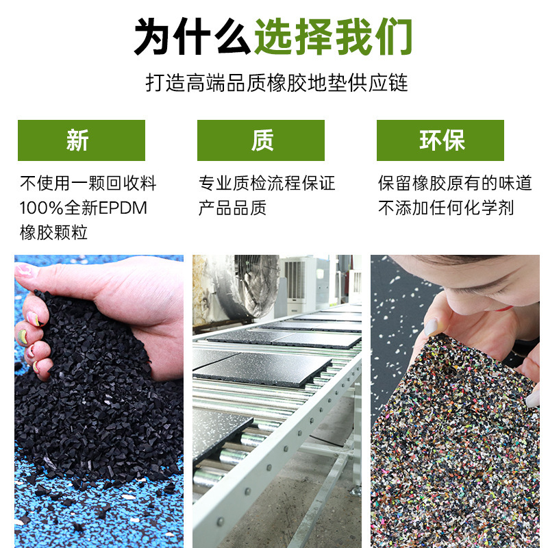50CM耐磨抗老化橡胶地垫高密度防冲击哑铃地胶健身房木纹橡胶地板|undefined