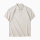 Summer Heavy 300g Simple Comfortable Solid Color Lapel Breathable 83% Cotton Large Edition CVC Loose New POLO Shirt