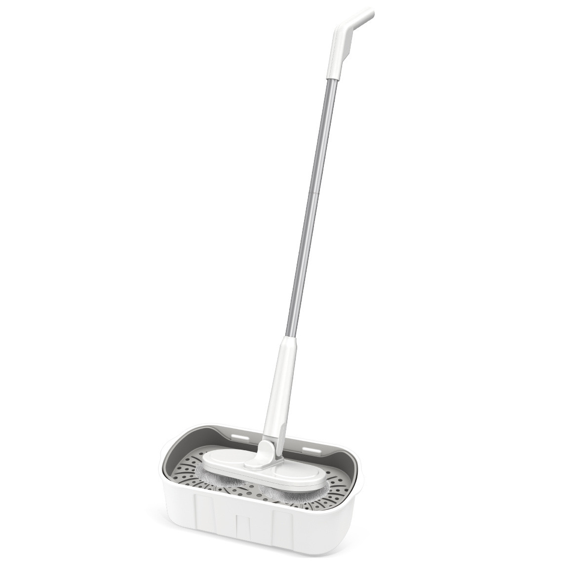 S5 water spray electric mop [white] + no-wash basin