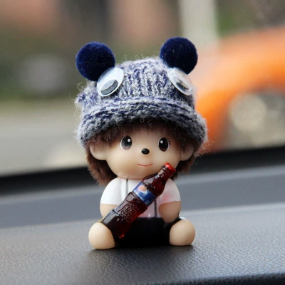 Interior Decorations, Creative and Cute – Car ornaments - blue-hat-coke-free-traceless-sticker