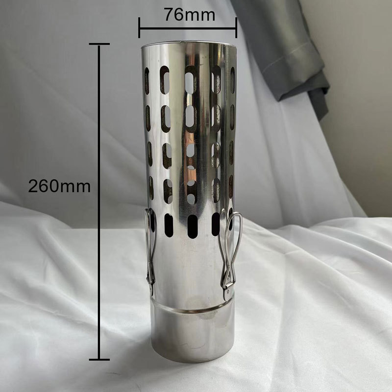 Accesorios de acero inoxidable anti-Marte chimenea aislamiento térmico red de fábrica directa de humo tubería tienda de campaña de bloqueo de humo de camping de alta temperatura vidrio resistente