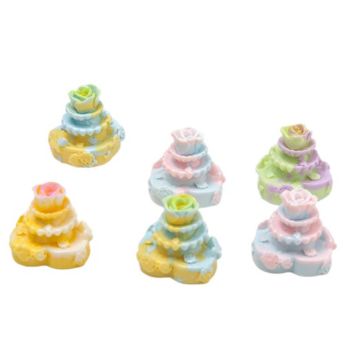 Cartoon DIY resin accessories and decorations: flowers, fountains, cream glue, hair clips, phone cases, shoe buckles, keychains, pendants.