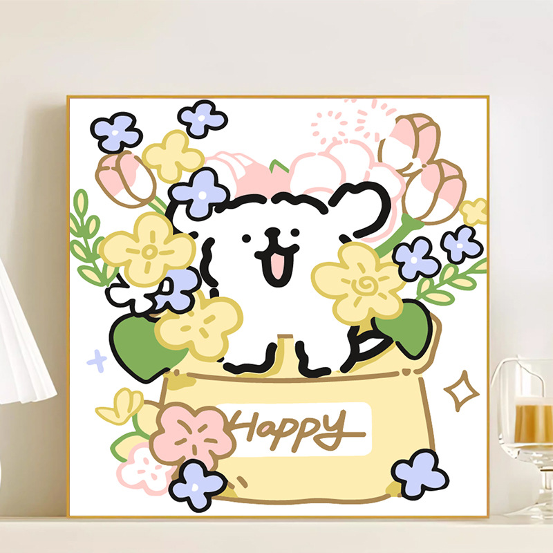 LL087 / 20*20CM(画笔+颜料+绷好内框）