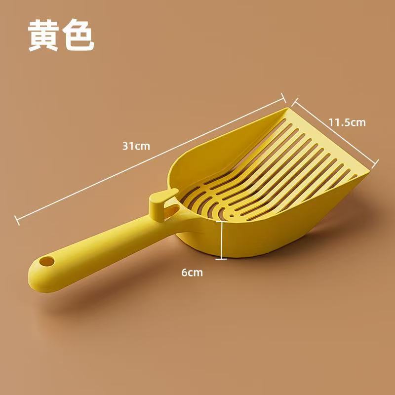 猫砂シャベル小孔密網帯フックベントナイト豆腐砂専用プラスチック超大型小粒猫砂シャベル|undefined