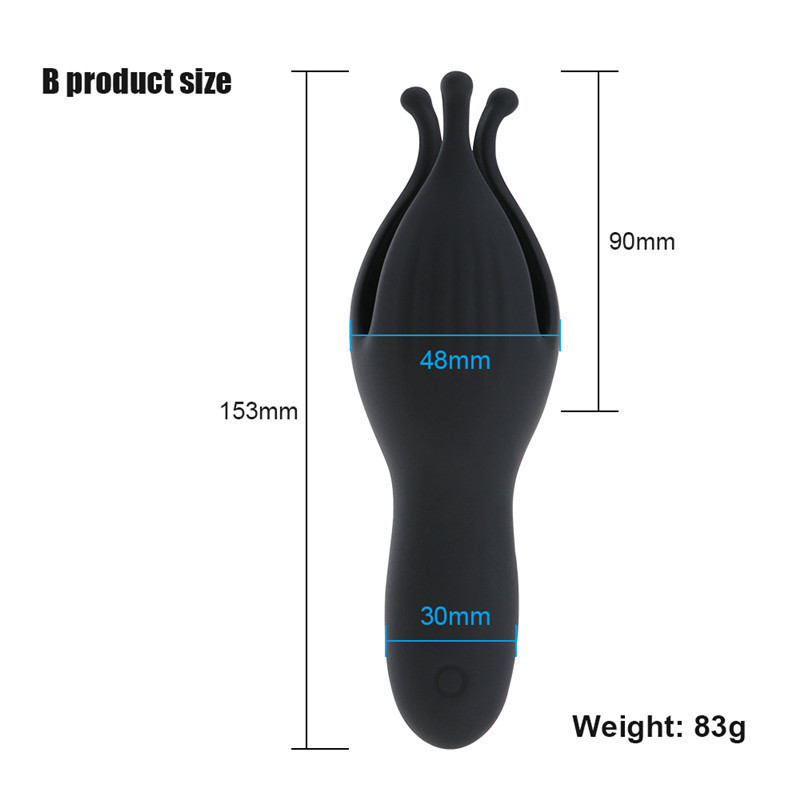 Male Penis Trainer Airplane Cup, 10-Frequency Vibration, Silicone Octopus Petal Exerciser, Button Control — detail image 5