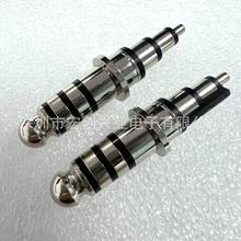 7.1四极镀镍插头航空对讲机音视频插头母座 7.1 4级DC插针