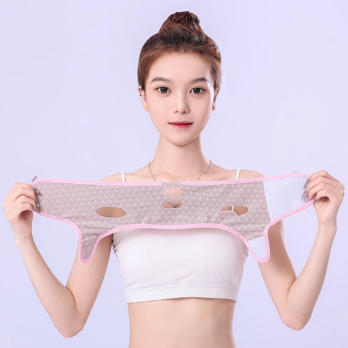 V-face mask overnight sleep bandage facial lifting band double chin face sculpting instrument V-face magic brand