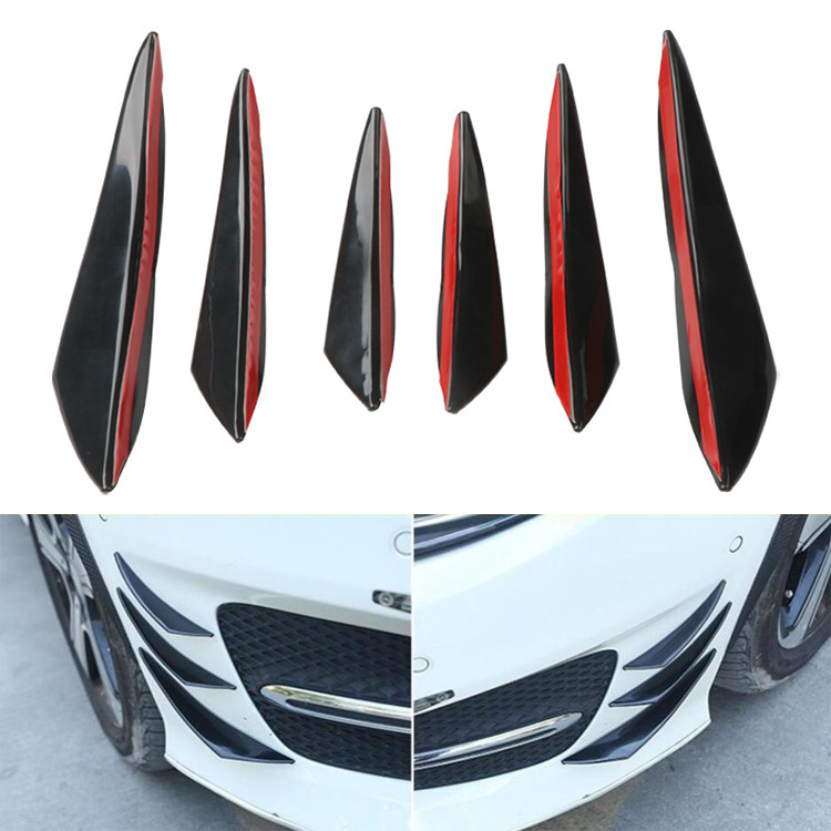 Cross-border automobile general modified air knife carbon fiber grain bumper air knife carbon fiber modified front bumper spoiler