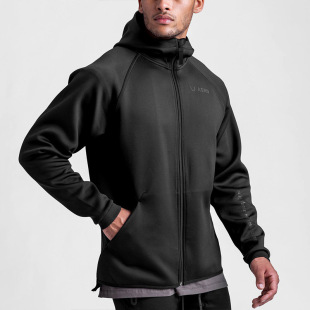 Men's Spring and Autumn Sweatshirt, American Style, Youth Large Size Cardigan, Hooded Sweatshirt, Trendy Versatile Sports Jacket for Men