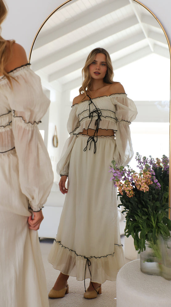 Täglich Frau Temperament Pendler Pendler Wind Einfarbig Fee Falten Polyester Freizeit Anzug Rock-Sets display picture 8