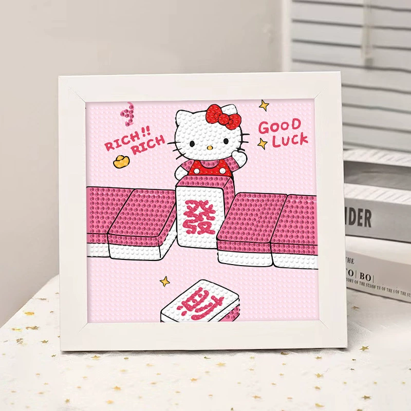 Набор для алмазной вышивки (Sanrio) Пикачу в раме, 17×17 см, комплект для полного стежка DIY