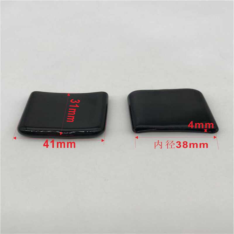 PVC透明扁管套 5x25mm 方形封口套 - 家具软胶保护套/扁铁管套|undefined