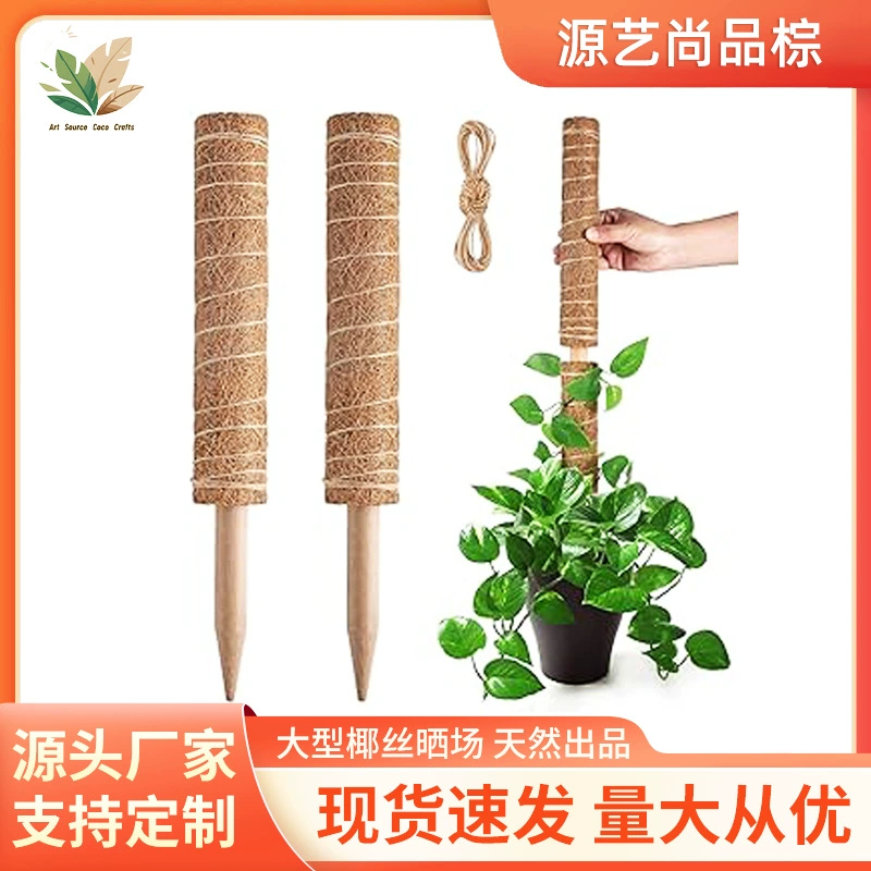 Лучшая продажа на Amazon: кокосовая палка для лазания с какао, соединяемая палка для кокосовой пальмы, опора для монстеры, колонна-держатель.