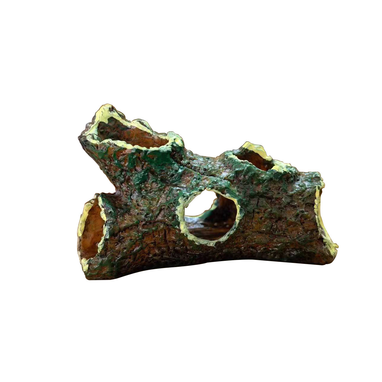 Paisaje ecológico, acuario doméstico, adornos de peces ornamentales, colgante, pecera pequeña, anguila marina, agujero de árbol de PVC, casa de refugio recomendada