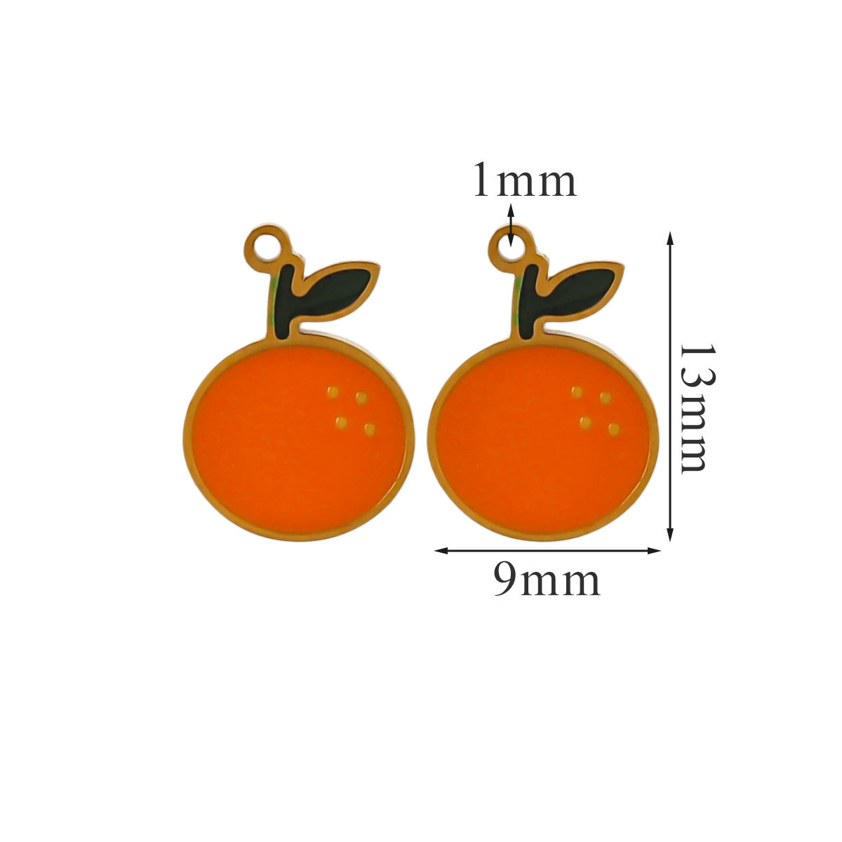 Acero inoxidable decoración de Año Nuevo colgante colgante colgante joyería DIY accesorios felicitaciones aretes collares ricos