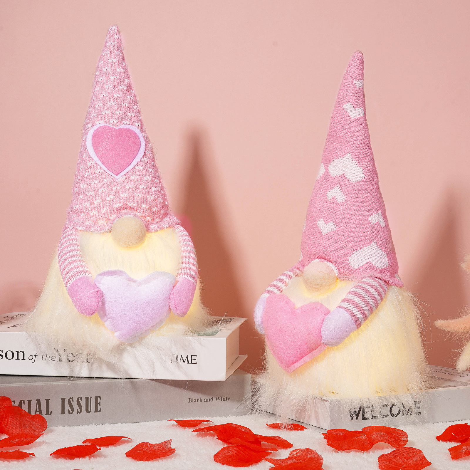 Transfronterizo nuevo Día de San Valentín muñeca sin rostro luminoso amor muñeca decoración Regalo De vacaciones decoraciones