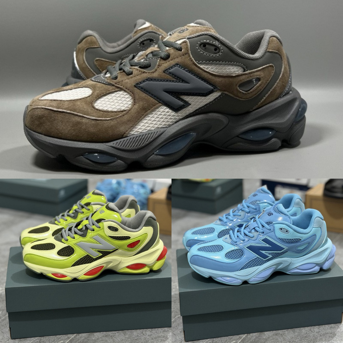 Lightweight dad shoes, unisex, casual, versatile, retro style, export quality, NB983, pure original, comfortable, thick-soled, suitable for autumn and winter