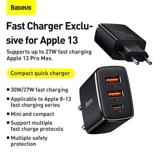Baseus��˼EU�WҎ30W�����֙C������m���O��13/17�W��iPhone���^