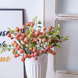 丰收果仿真花假花绿植物批发婚庆装饰工艺品厂家INS风GF12122-1