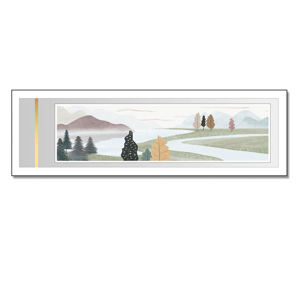 Dormitorio cabecera pintura decorativa moderna minimalista dormitorio principal sala de estar colgando pintura paisaje Sala Principal diseño mural de alta calidad