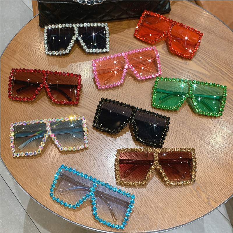 63g Weight Full Frame Glasses Structure Sunglasses Classification Simple Style Colorful PC UV400 Protection Square Full Frame Women's Sunglasses