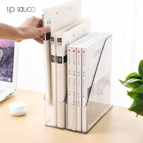 Desk folder storage rack file box creative multi-column data file storage column file rack