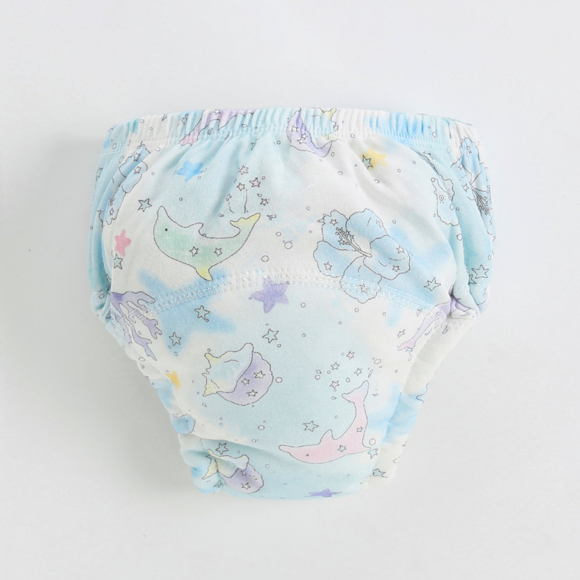 Bebé pantalones de entrenamiento infantil de algodón ecológico lavable a prueba de orina pantalones de aprendizaje pañal de tela transpirable nuevo bolsillo del pañal para los niños