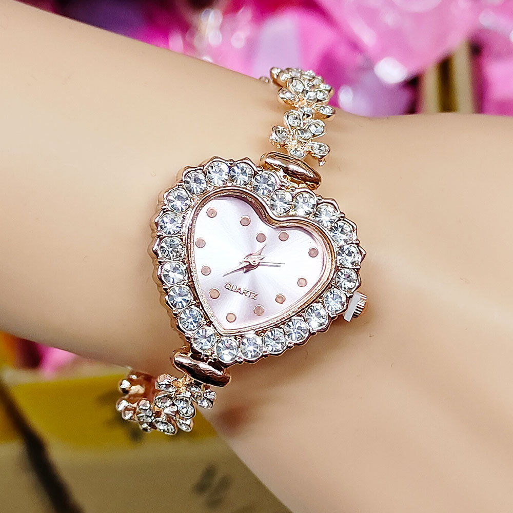 Simple Style Classic Style Color Block Jewelry Buckle Quartz Women's Watches display picture 5