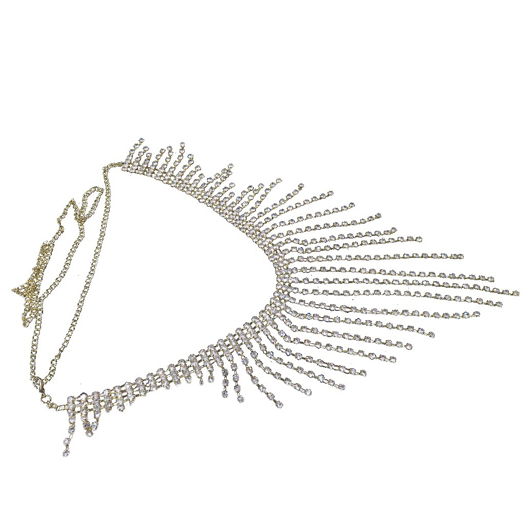 2022 nueva cintura cadena falda rhinestone accesorios de la cintura nupcial joyería vestido boda suministros