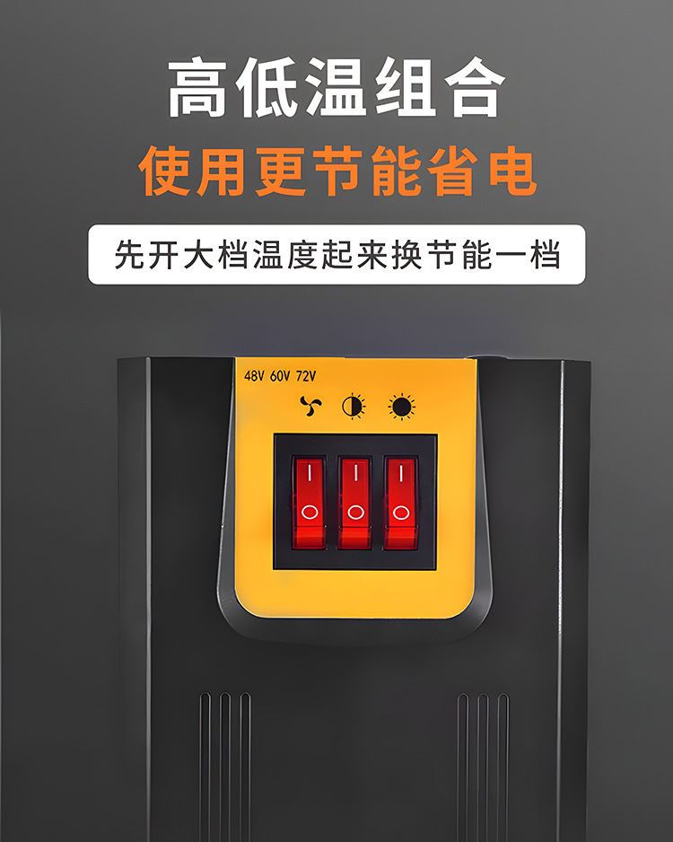 Electric Three-Wheel Heater, Four-Wheel Vehicle Heater, 48V60V70V Zhongheng New Energy Defrosting and Defogging Heater