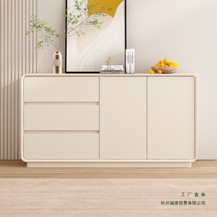 Sideboard Modern Minimalist Living Room French Cream Style Tea Cabinet Storage Cupboard Integrated Wall Storage Storage Cabinet