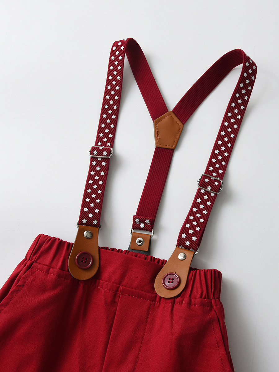 Comercio exterior de ropa para niños al por mayor de primavera y otoño traje de tres piezas ropa para niños mono de bebé vestido de caballero ropa de otoño para niños