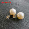 Earrings, hypoallergenic accessory, silica gel bullet, ear clips, handmade, 750 sample gold