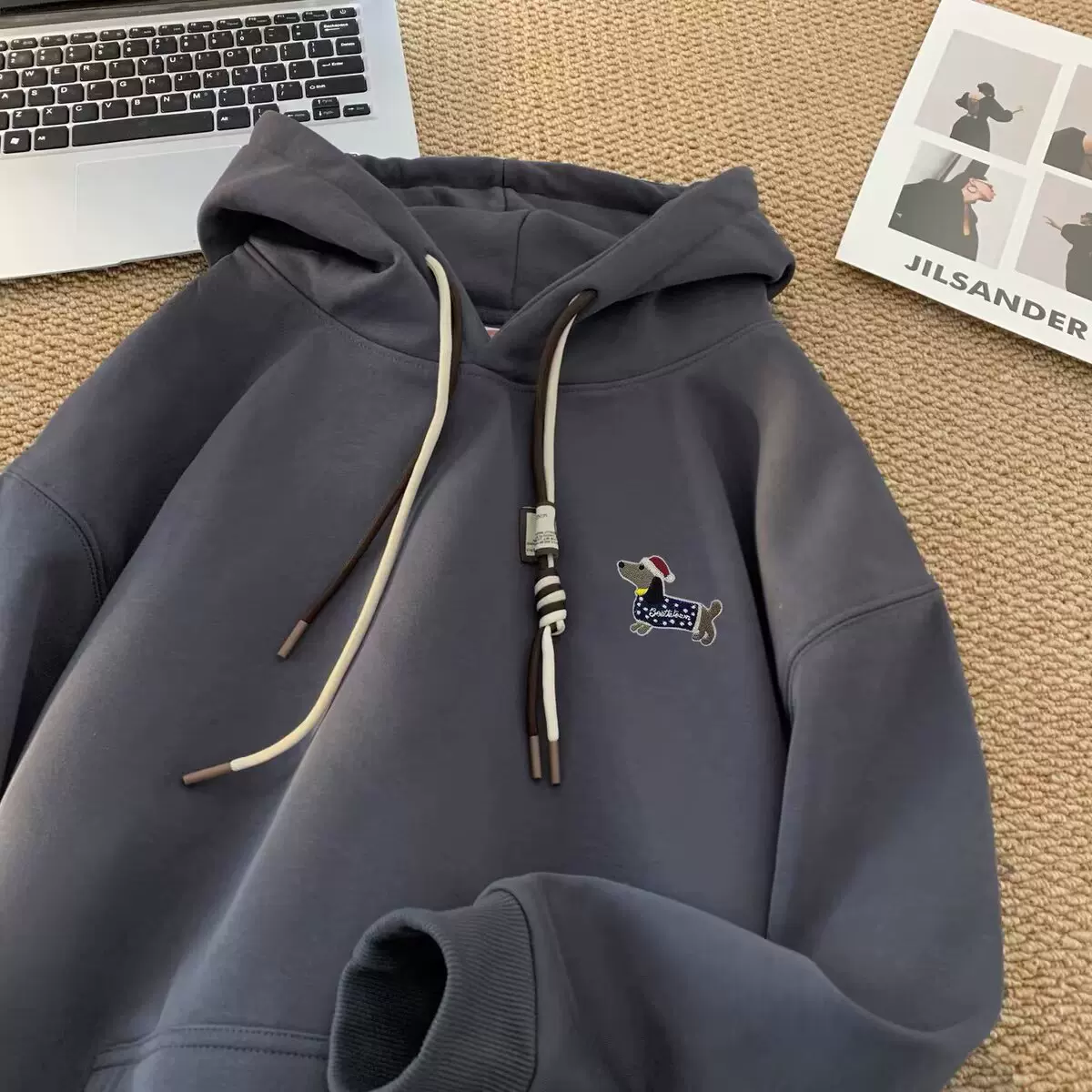 加绒连帽秋冬卫衣女加绒加厚2025年新款冬季冬装宽松连帽外套