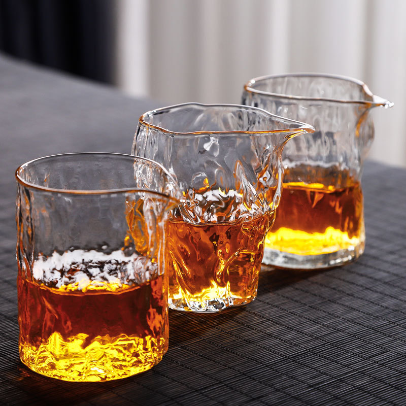 廠家批發耐熱玻璃水杯公道杯家用功夫茶具分茶器高硼硅公道杯