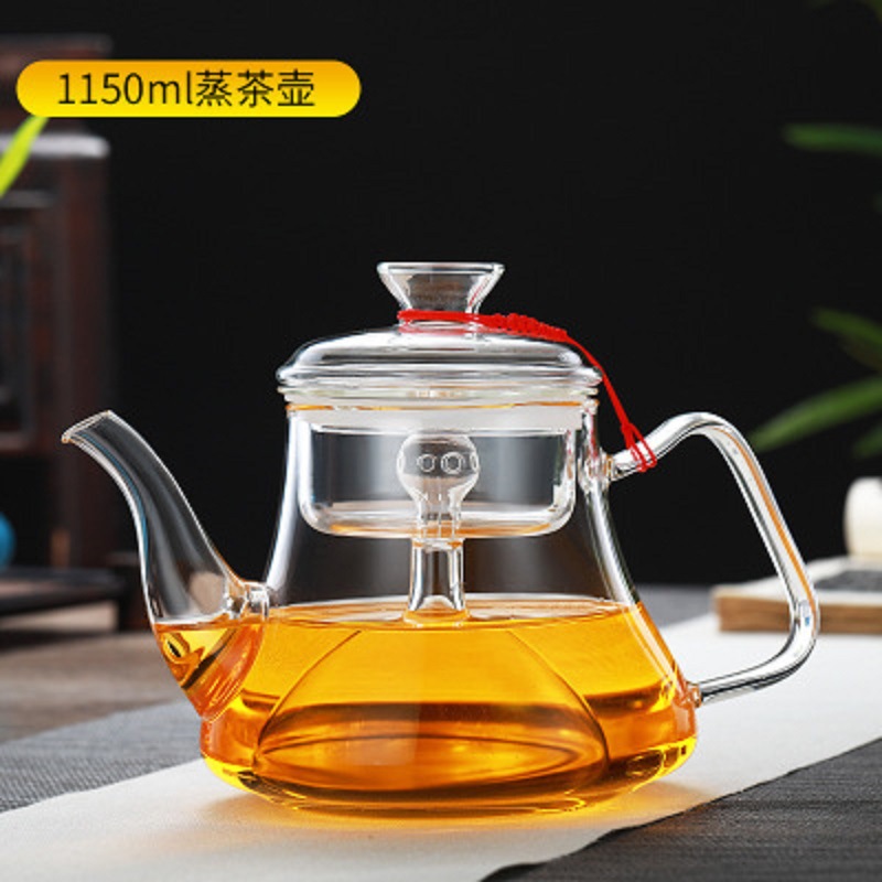 Fábrica al por mayor tetera de vidrio de alta borosilicato material tetera de cocina olla de energía de gran capacidad estufa de cerámica eléctrica tetera de flores y hierba