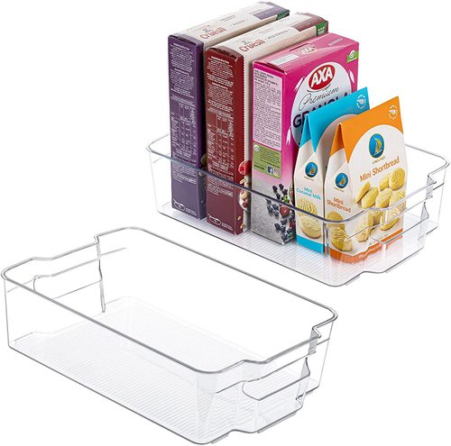 Cross-border kitchen refrigerator storage box best-selling set transparent PET box food and beverage organization storage box wholesale