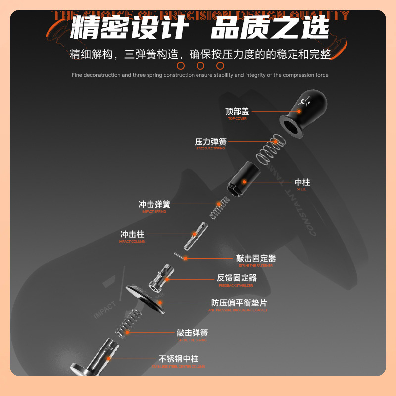 ✅ Cross-Border Coffee Tamper, Flash Press Tamper, Universal Espresso Machine Constant Pressure Elastic Tamper